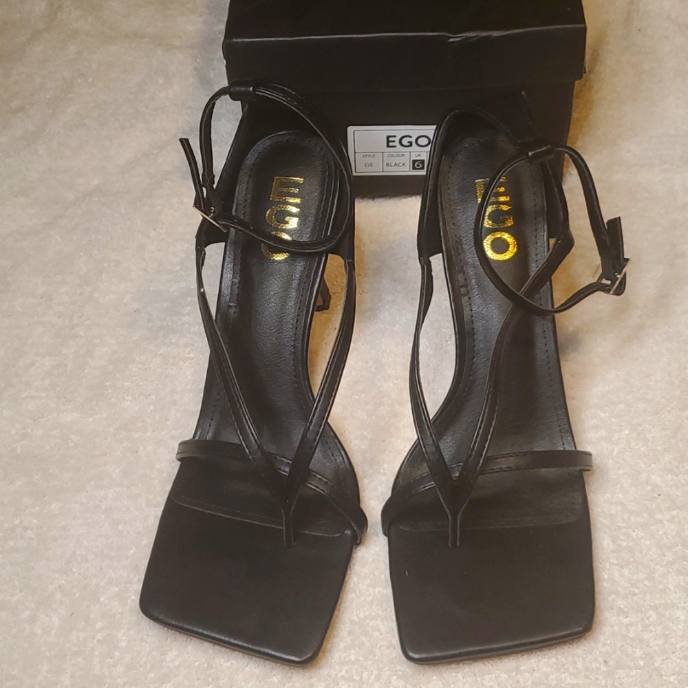 Strappy Black Heel